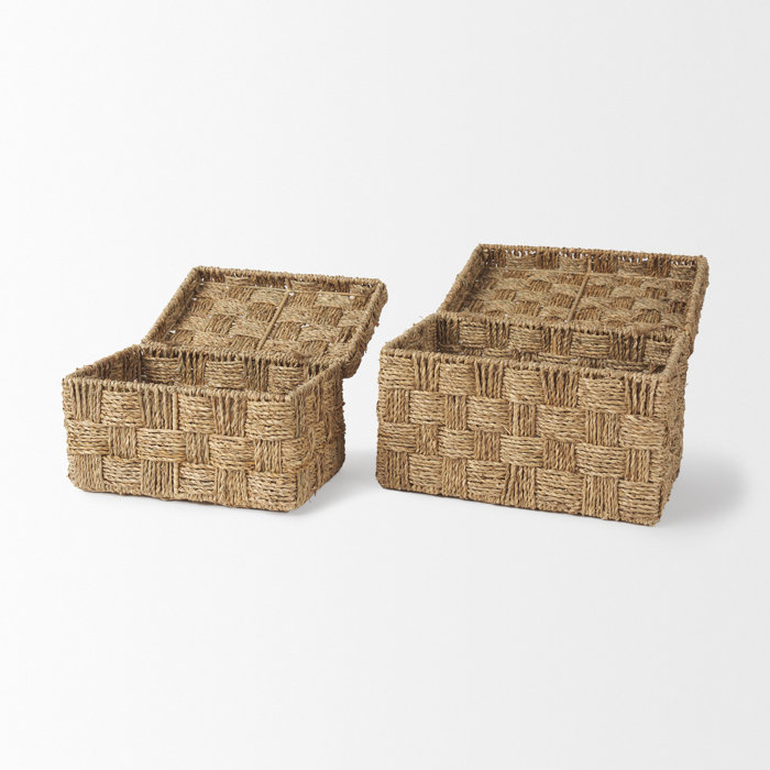 Dovecove Boxes Seagrass General Basket Set Wayfair